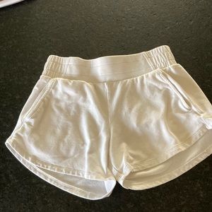 ALL IN MOTION White Shorts Pockets Size XS Cotton/Spandex